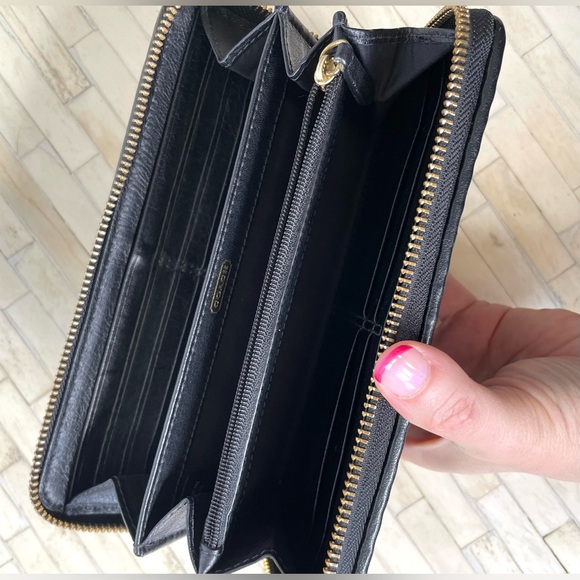 Coach Pleated leather Wallet Coach Madison wallet coach gathered leather wallet - Picture 7 of 16